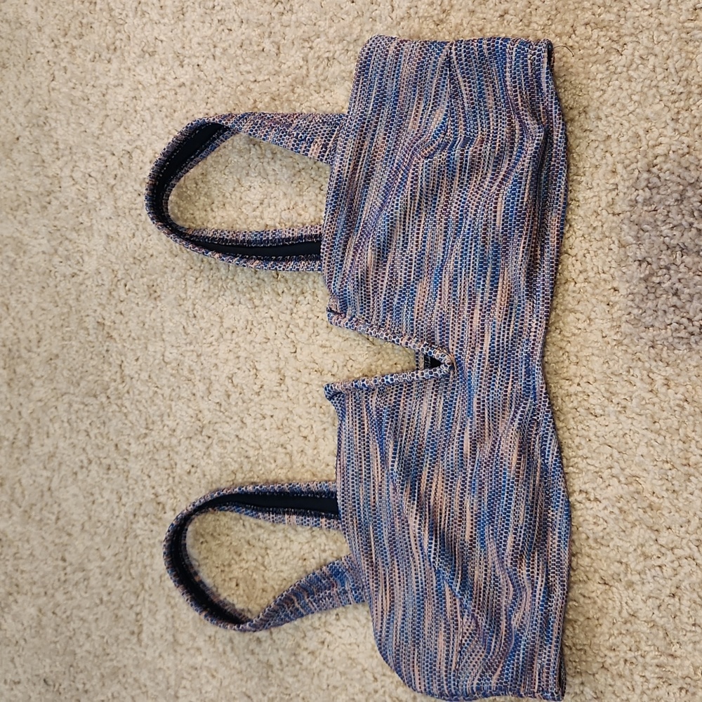Aerie Multicolor Textured Bikini Top